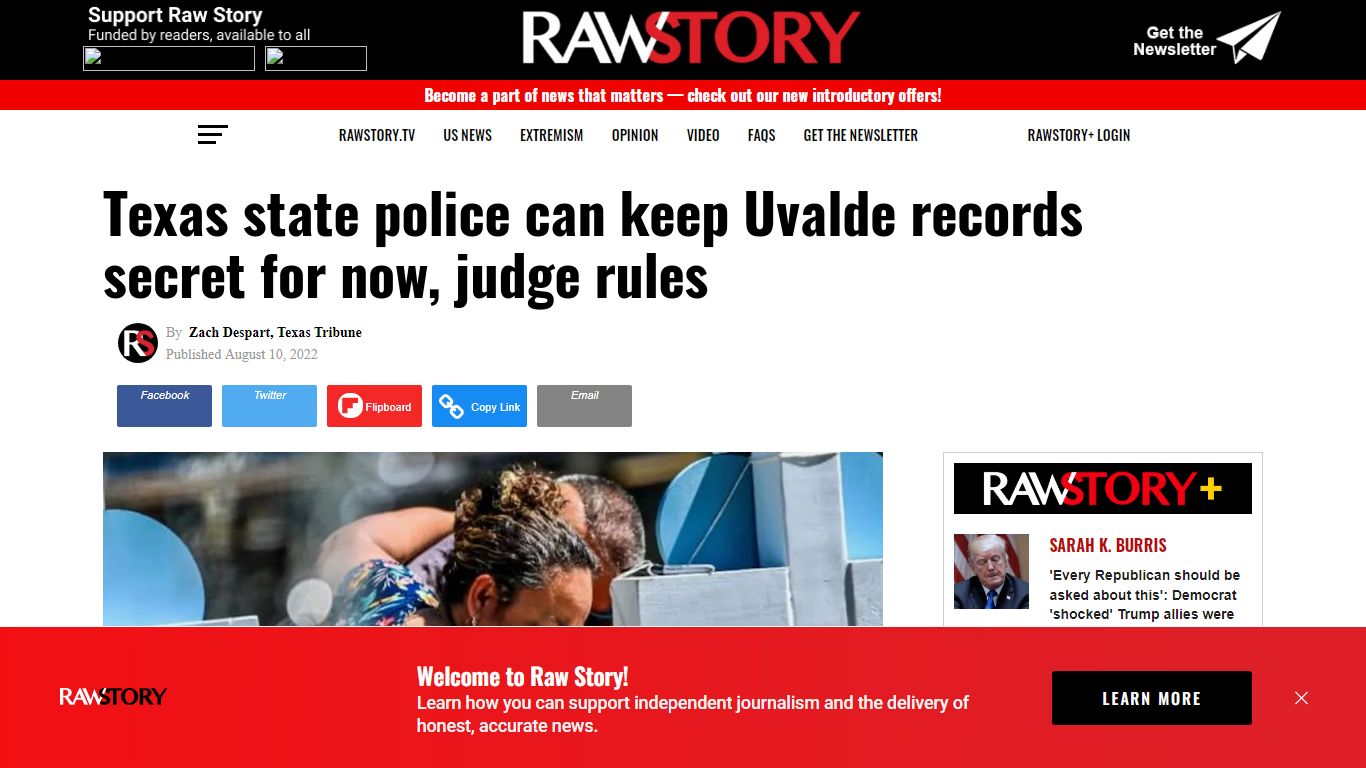 Texas state police can keep Uvalde records secret for now, judge rules ...